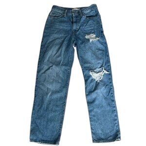 Levi’s ’94 Baggy Jeans Women’s Size 27 Distressed Blue Denim High Rise Relaxed